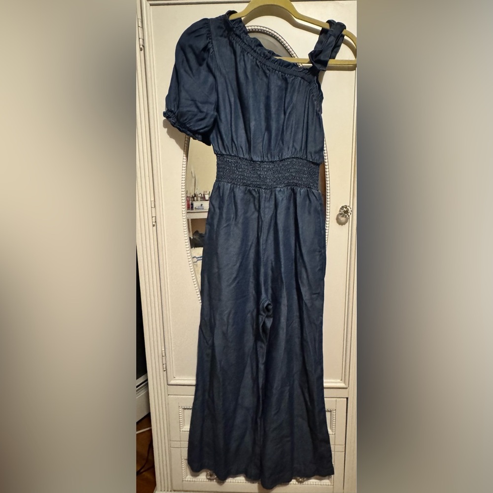 Habitual Kids Smocked Wide Leg
Jumpsuit in Indigo Jumpsuits & Rompers